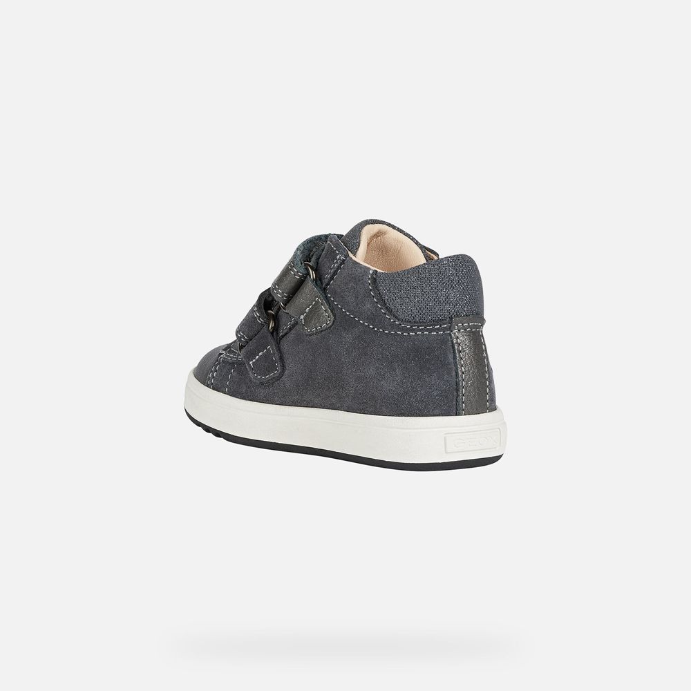 Geox Sneakers Dark Grey Biglia Girl - Geox Baby Shoes - LKJDVA031